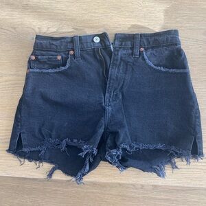 Used curve love Black Denim high waisted Women's Shorts